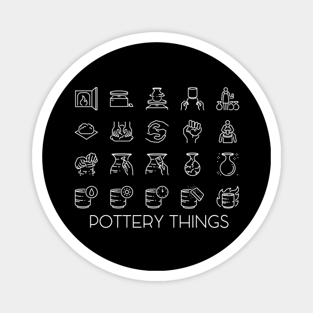 Things in Pottery Magnet by Teequeque